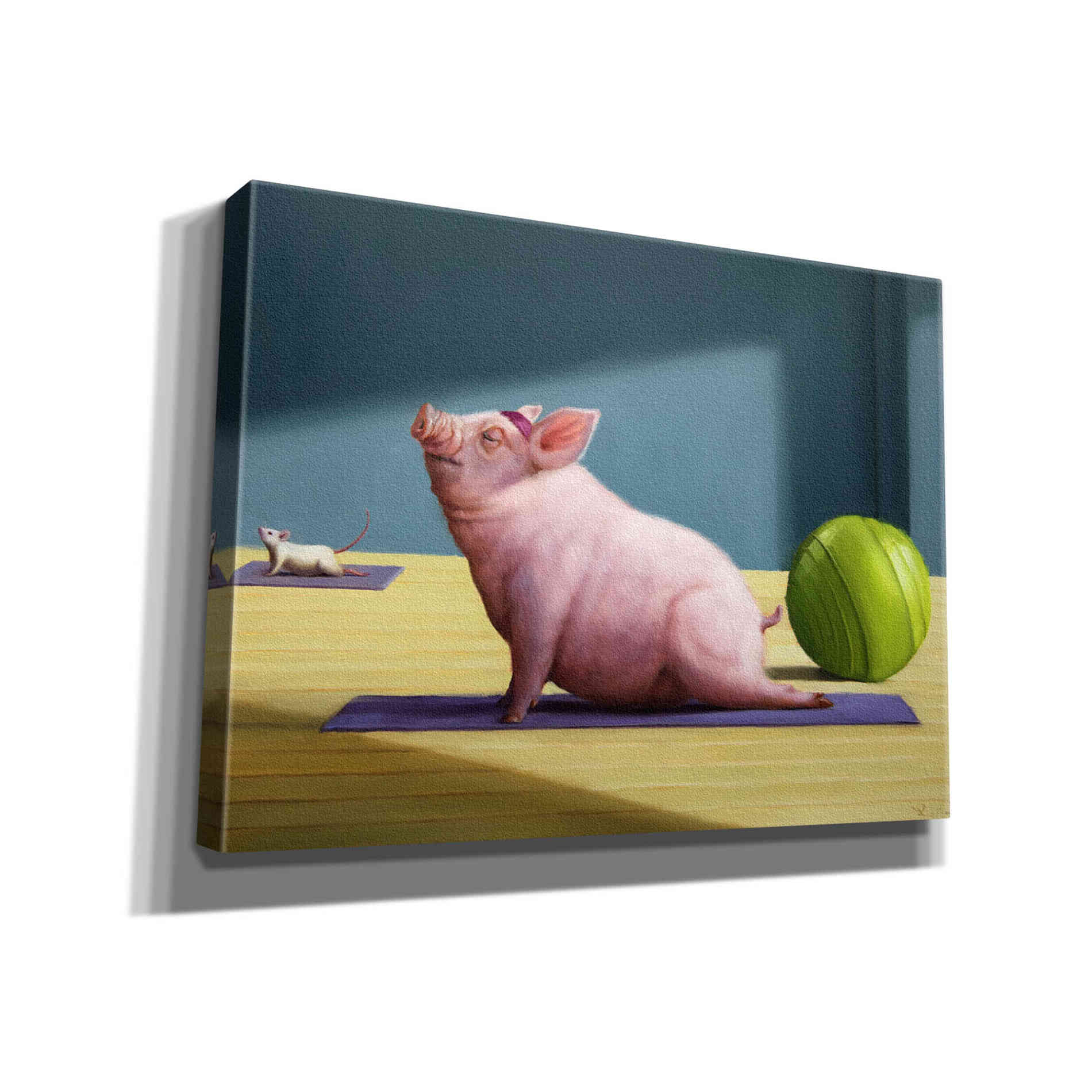 'Yoga With Friends' by Lucia Heffernan, Canvas Wall Art