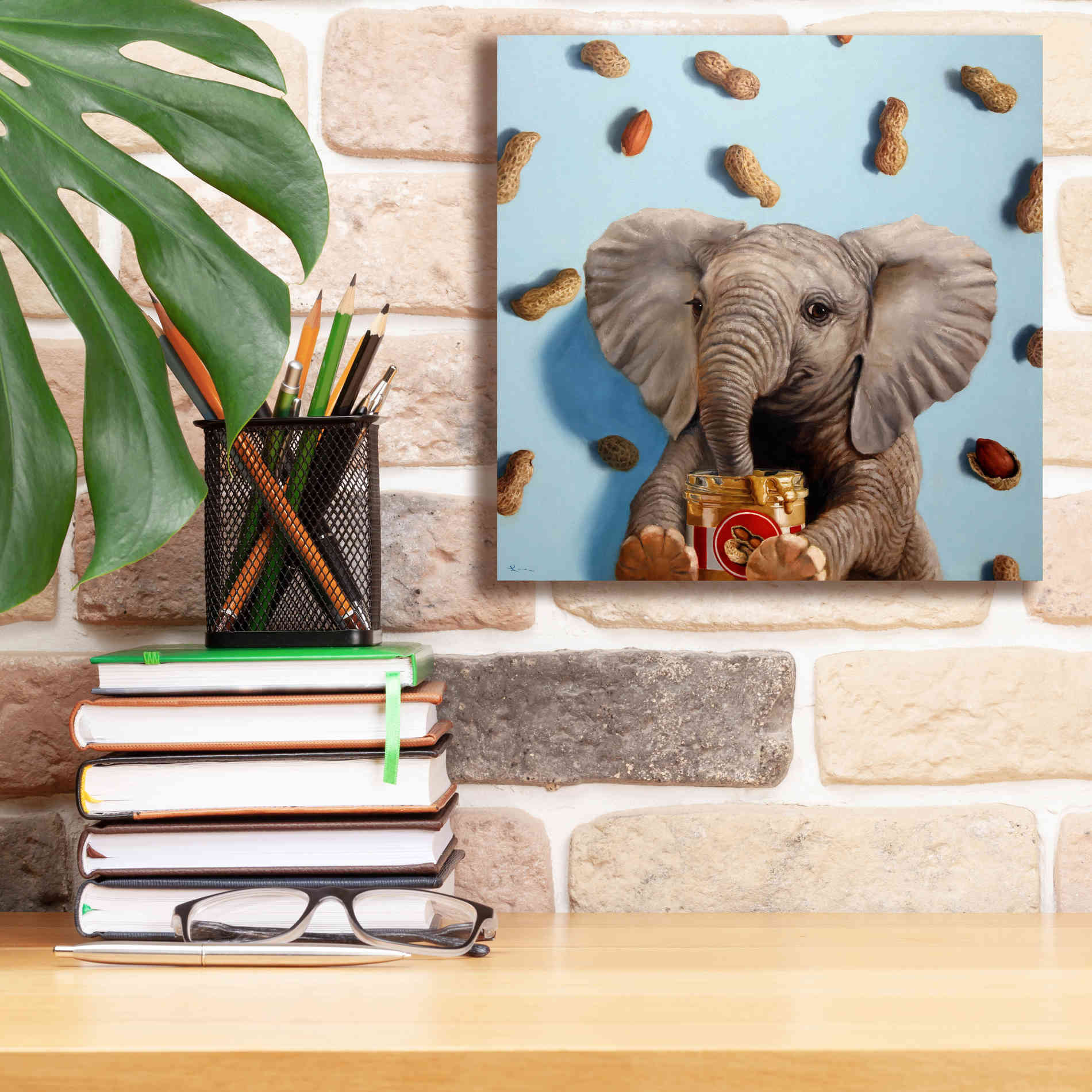 'Feeling Nutty' by Lucia Heffernan, Canvas Wall Art,12x12