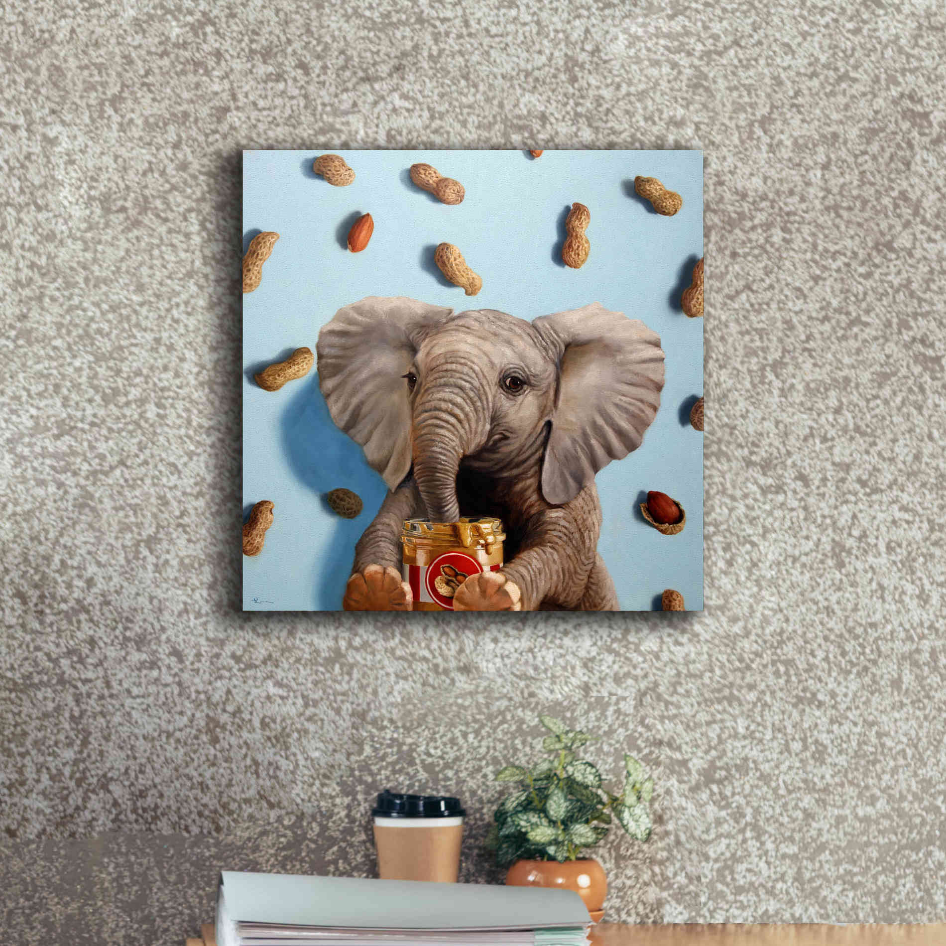 'Feeling Nutty' by Lucia Heffernan, Canvas Wall Art,18x18