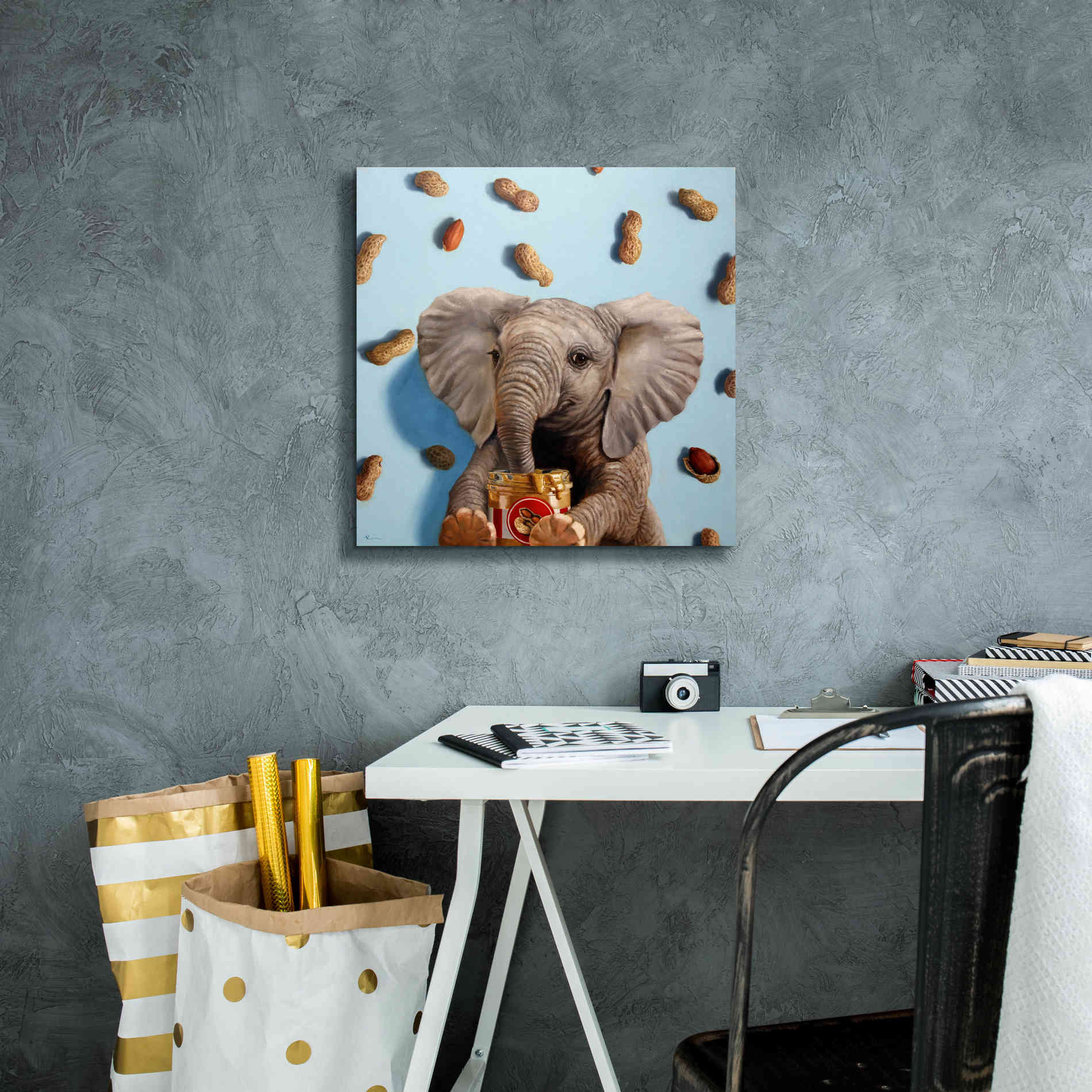 'Feeling Nutty' by Lucia Heffernan, Canvas Wall Art,18x18