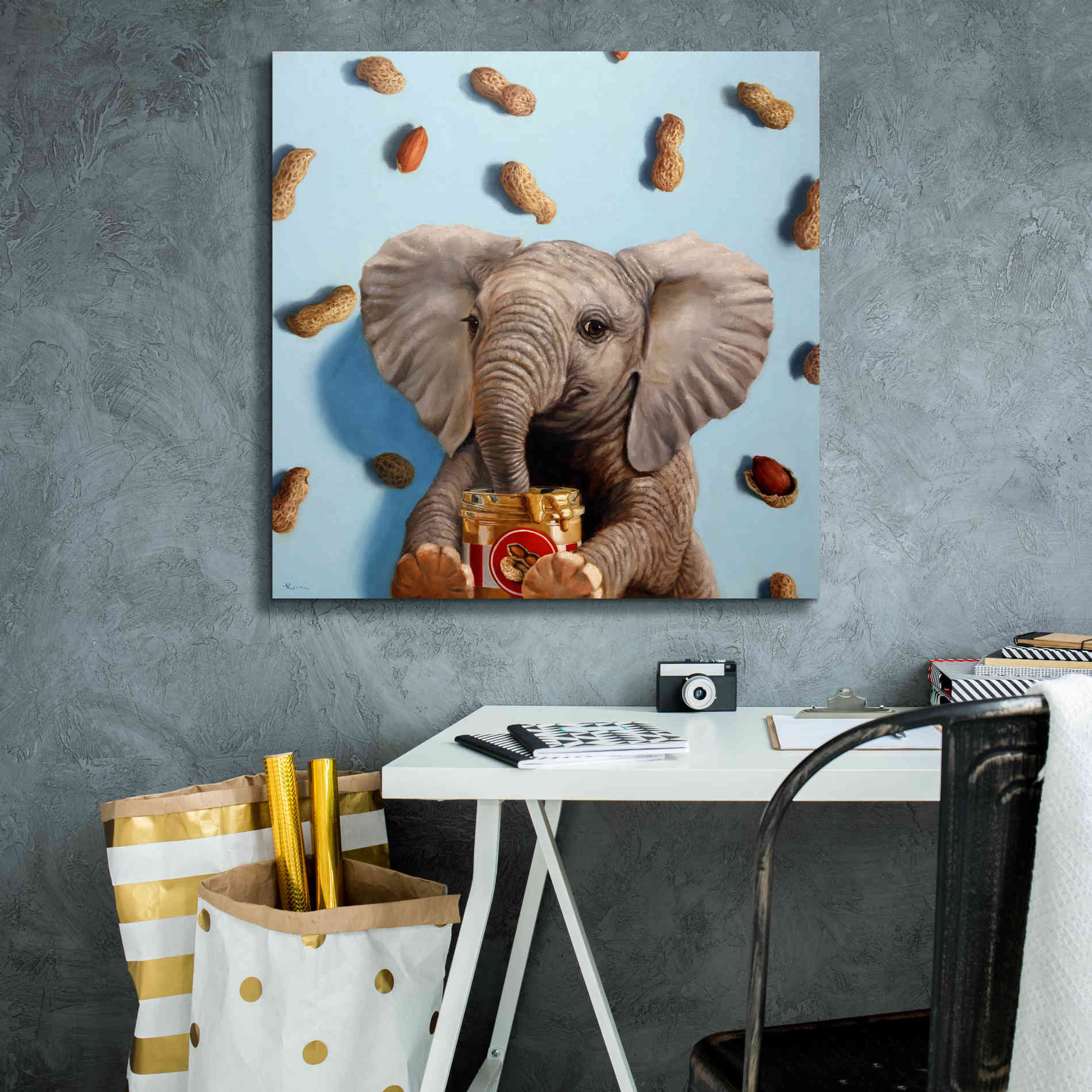 'Feeling Nutty' by Lucia Heffernan, Canvas Wall Art,26x26