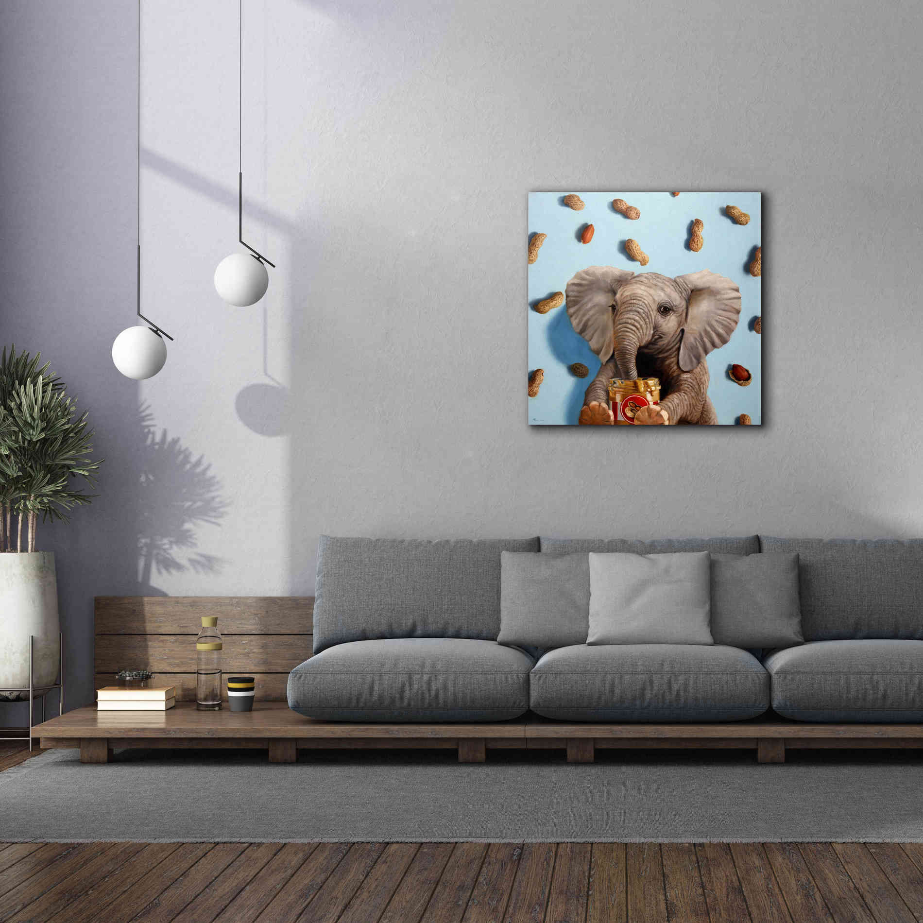 'Feeling Nutty' by Lucia Heffernan, Canvas Wall Art,37x37