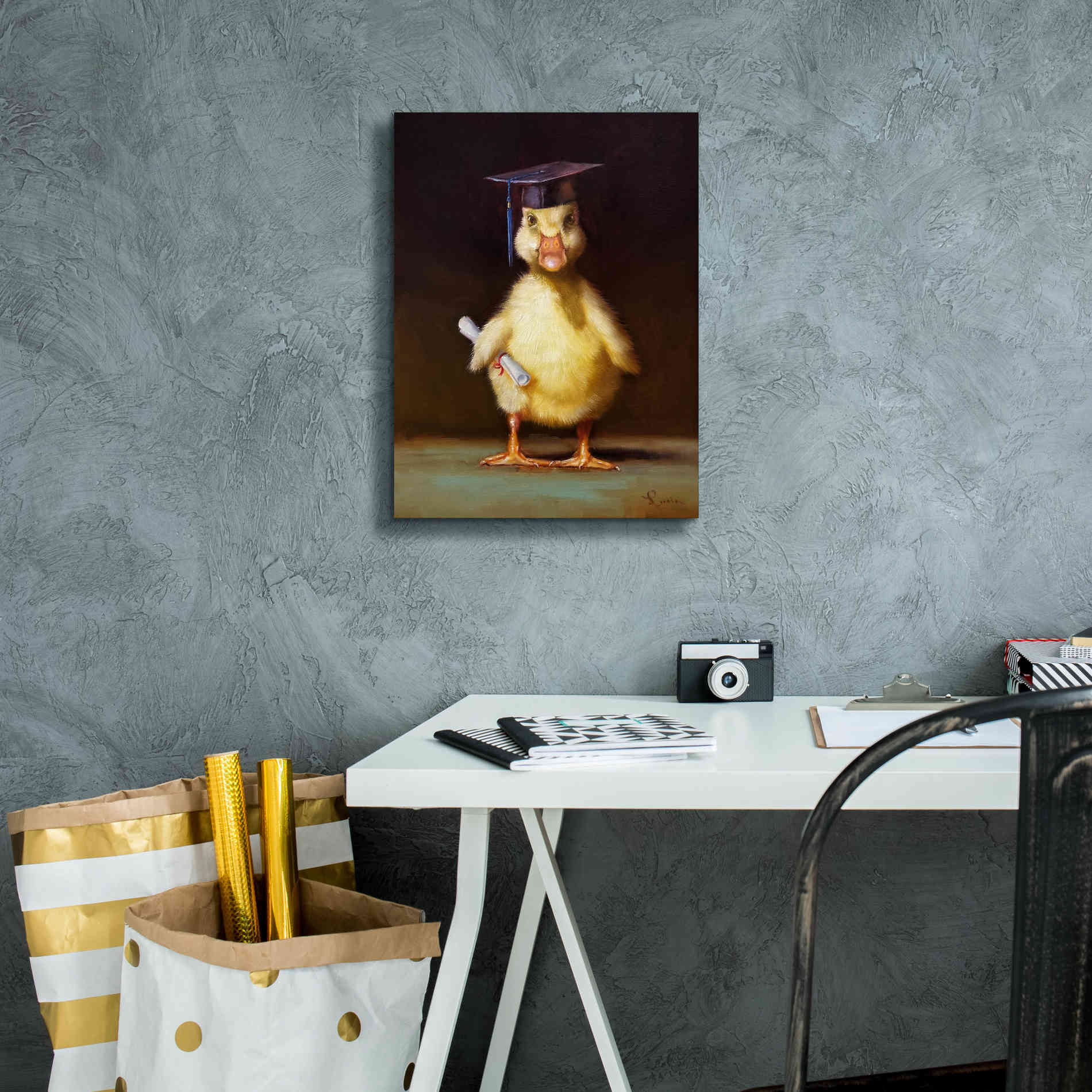 'The Graduate' by Lucia Heffernan, Canvas Wall Art,12x16