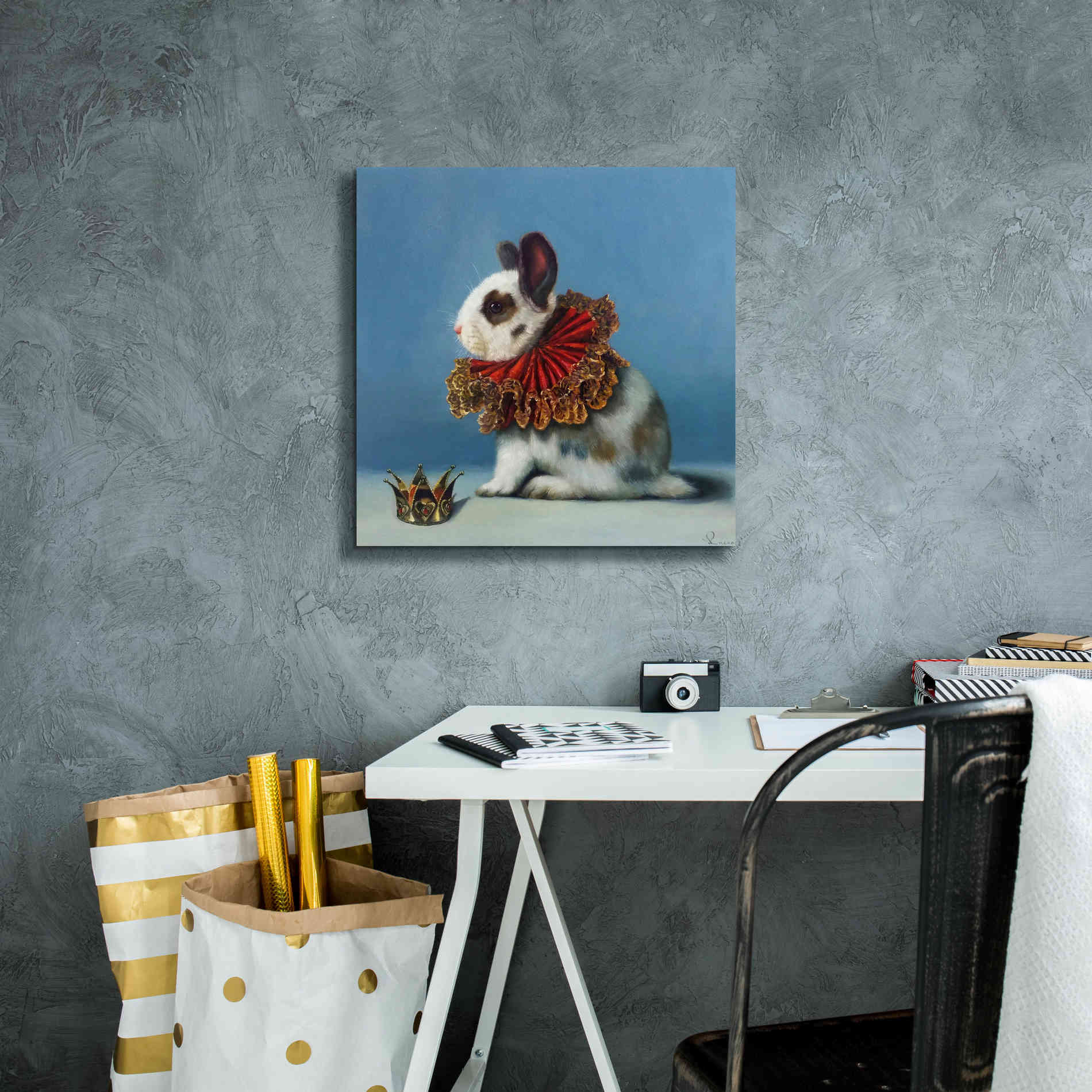 'Queen of Hearts' by Lucia Heffernan, Canvas Wall Art,18x18