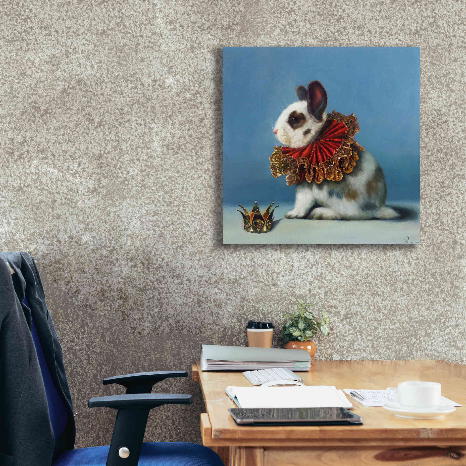'Queen of Hearts' by Lucia Heffernan, Canvas Wall Art,26x26
