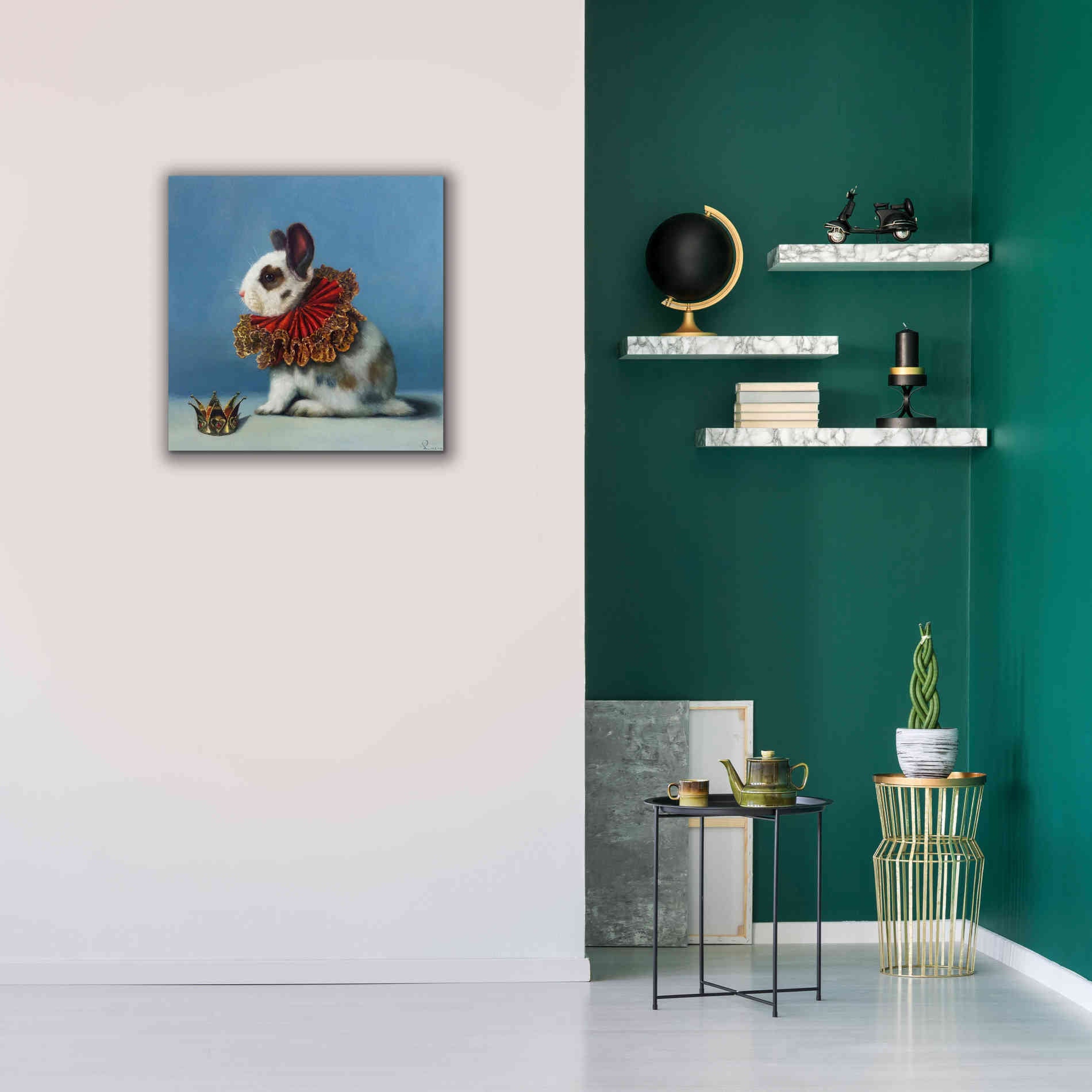 'Queen of Hearts' by Lucia Heffernan, Canvas Wall Art,26x26