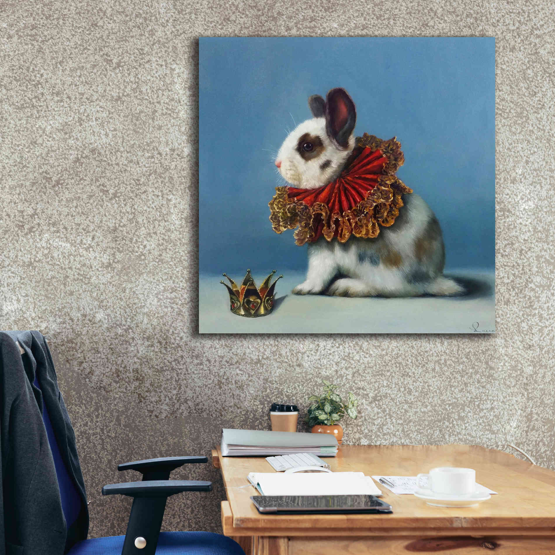 'Queen of Hearts' by Lucia Heffernan, Canvas Wall Art,37x37