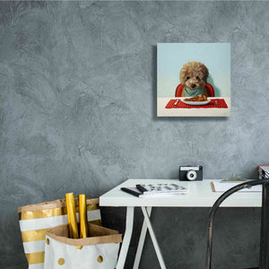 'Puppy Chow' by Lucia Heffernan, Canvas Wall Art,12x12