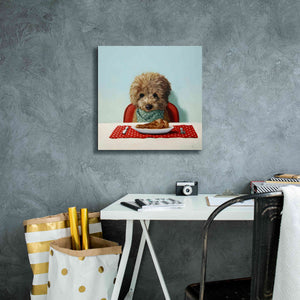 'Puppy Chow' by Lucia Heffernan, Canvas Wall Art,18x18