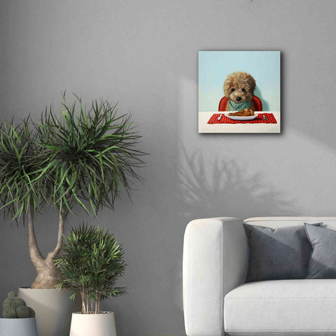 Image of 'Puppy Chow' by Lucia Heffernan, Canvas Wall Art,18x18