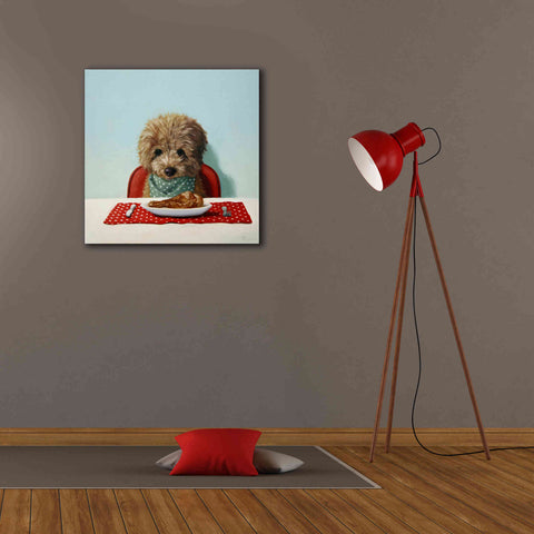 Image of 'Puppy Chow' by Lucia Heffernan, Canvas Wall Art,26x26