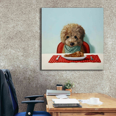 Image of 'Puppy Chow' by Lucia Heffernan, Canvas Wall Art,37x37