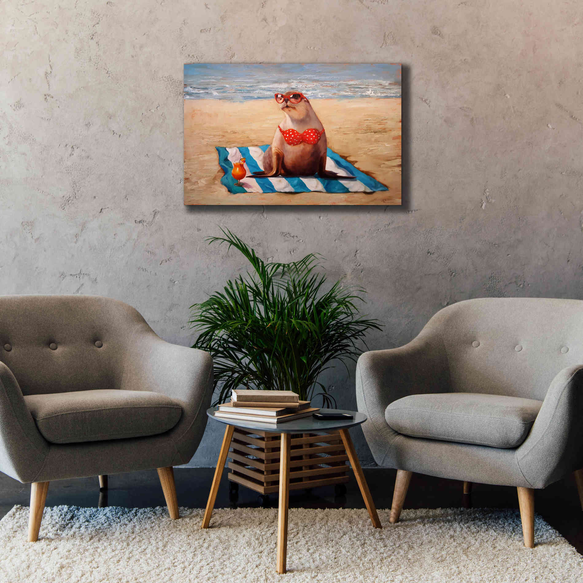 'Beached' by Lucia Heffernan, Canvas Wall Art,40x26