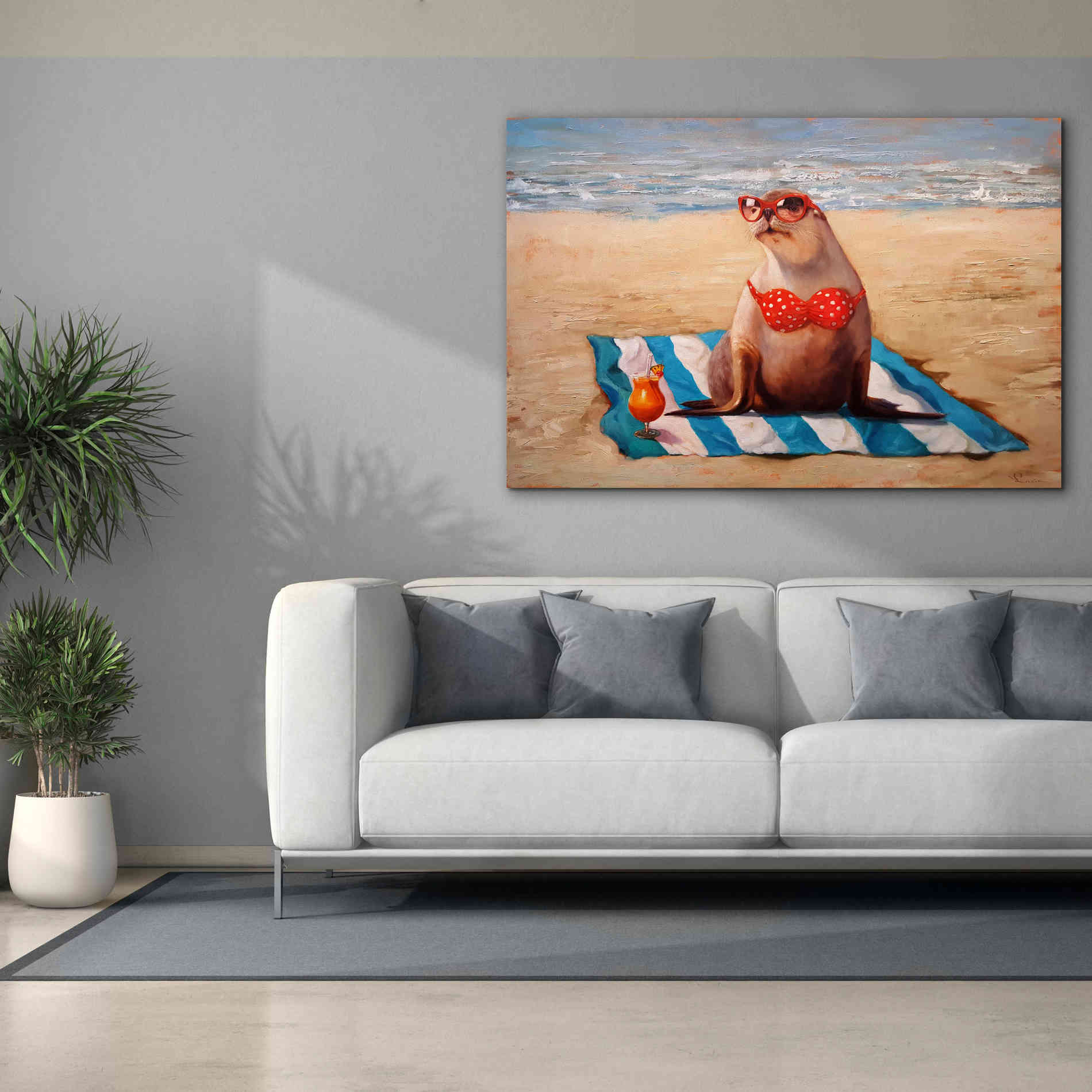 'Beached' by Lucia Heffernan, Canvas Wall Art,60x40
