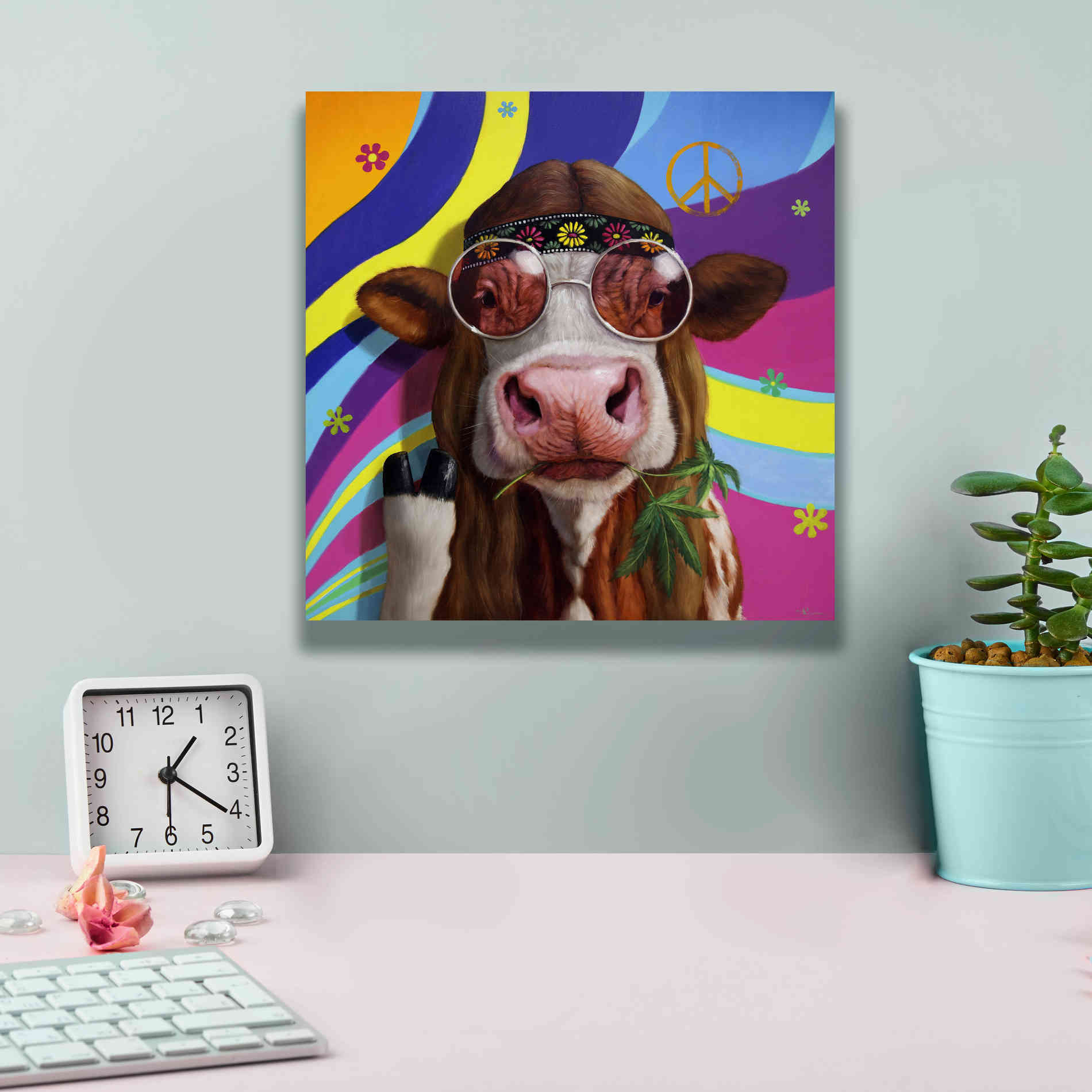 'Grass Fed' by Lucia Heffernan, Canvas Wall Art,12x12