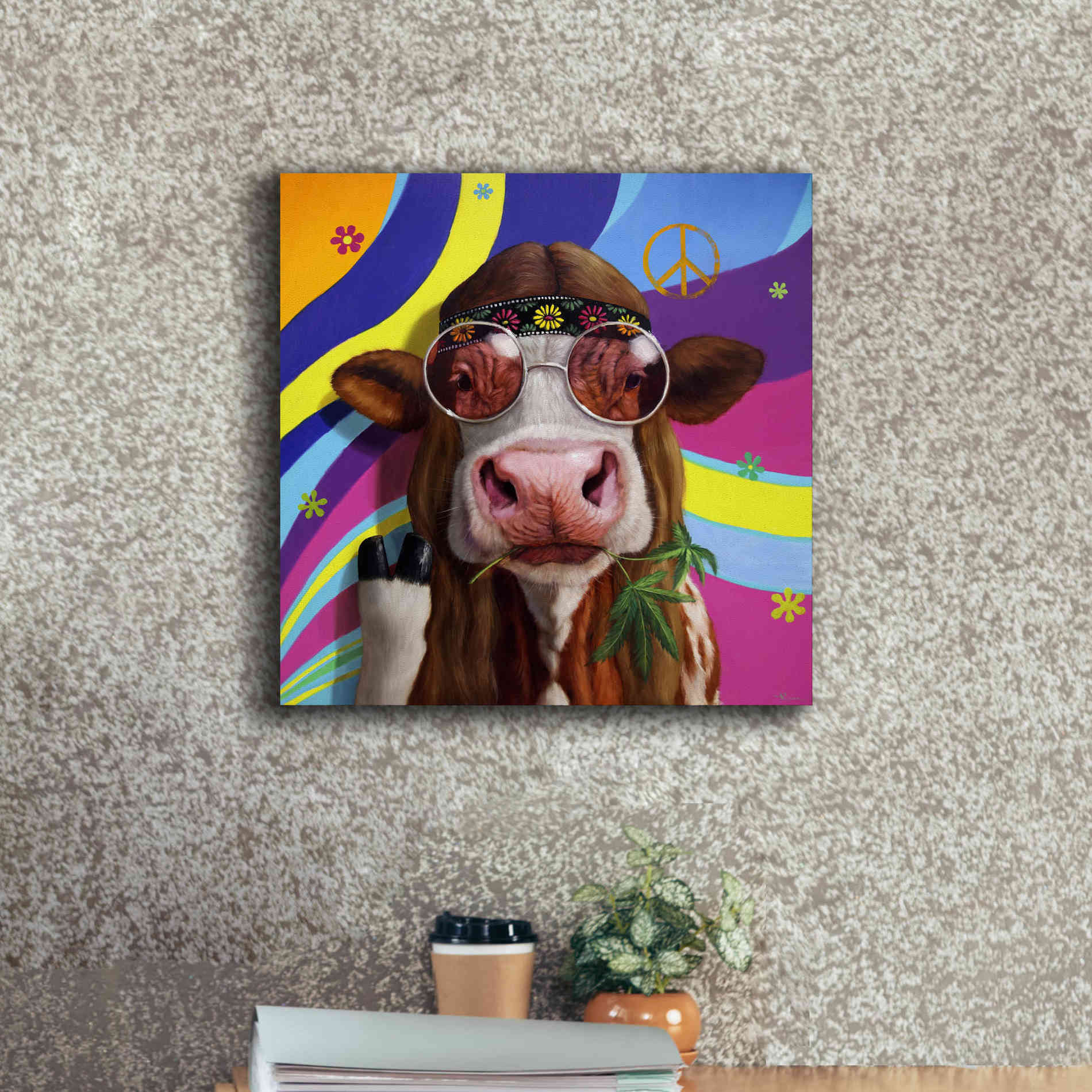 'Grass Fed' by Lucia Heffernan, Canvas Wall Art,18x18