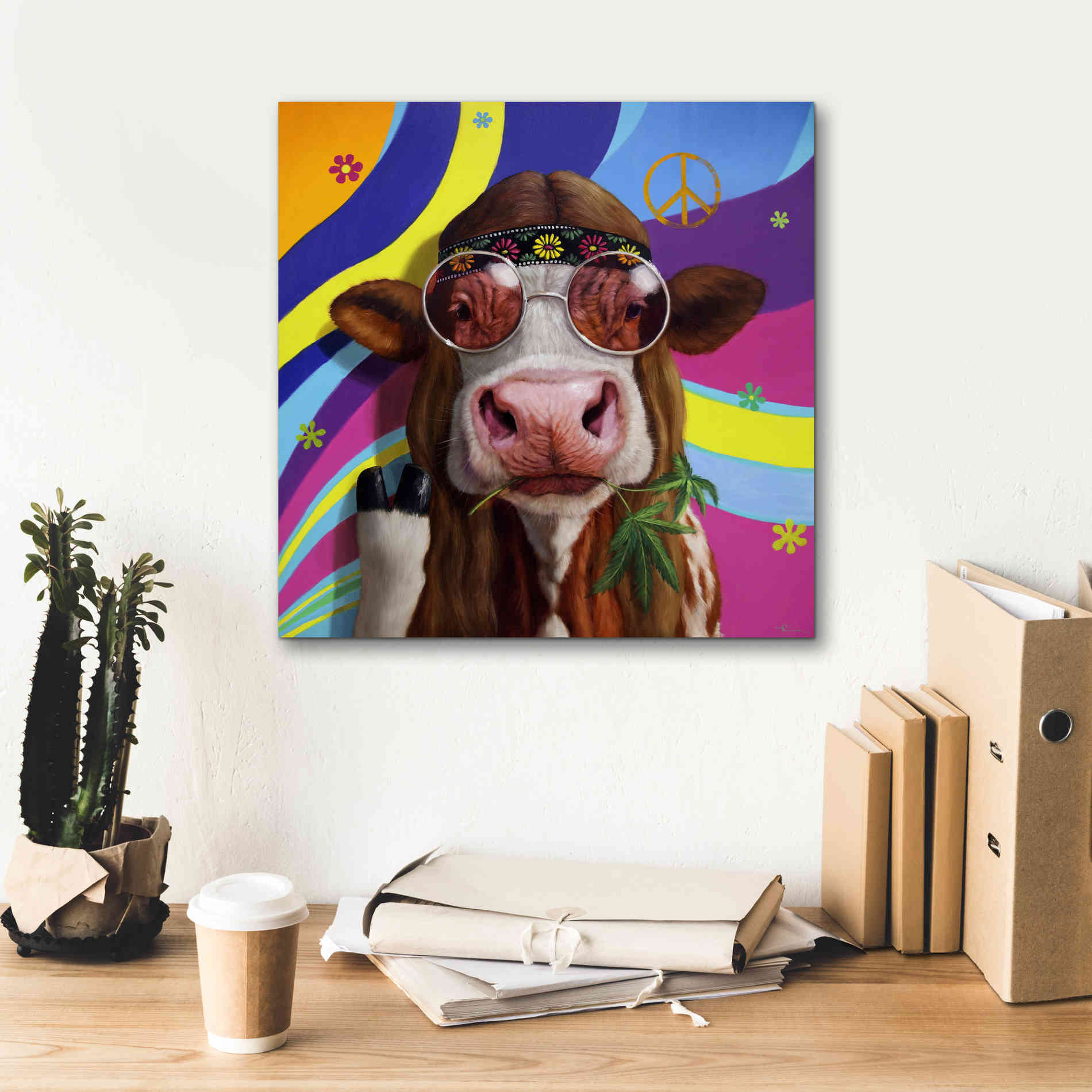 'Grass Fed' by Lucia Heffernan, Canvas Wall Art,18x18