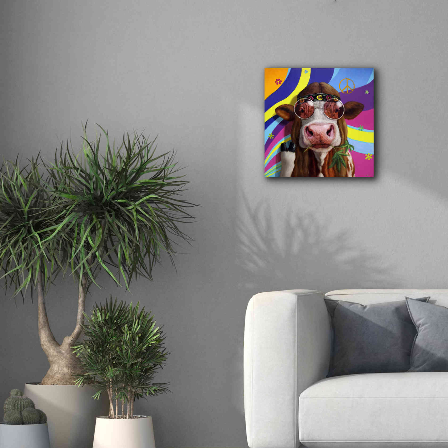 'Grass Fed' by Lucia Heffernan, Canvas Wall Art,18x18