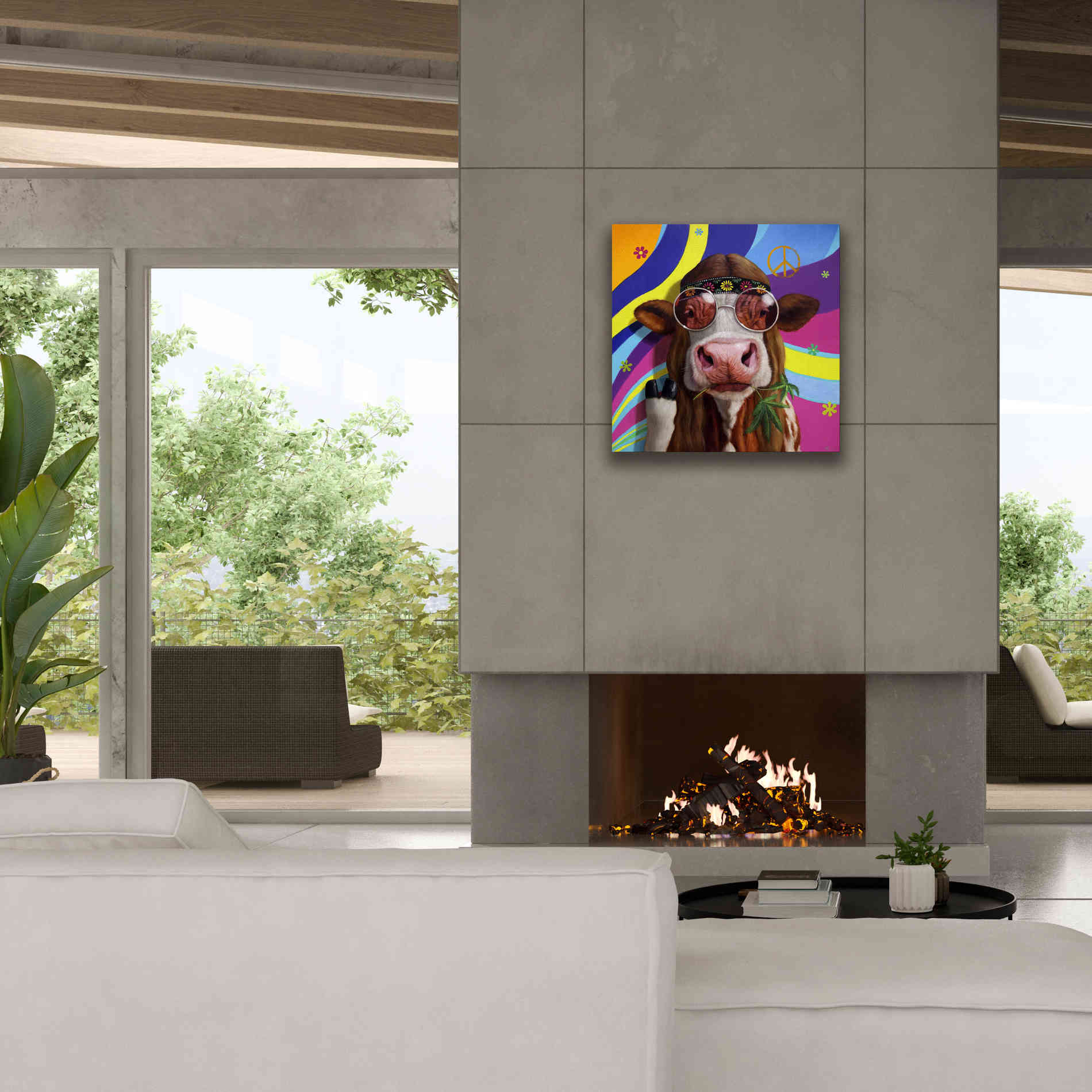 'Grass Fed' by Lucia Heffernan, Canvas Wall Art,26x26