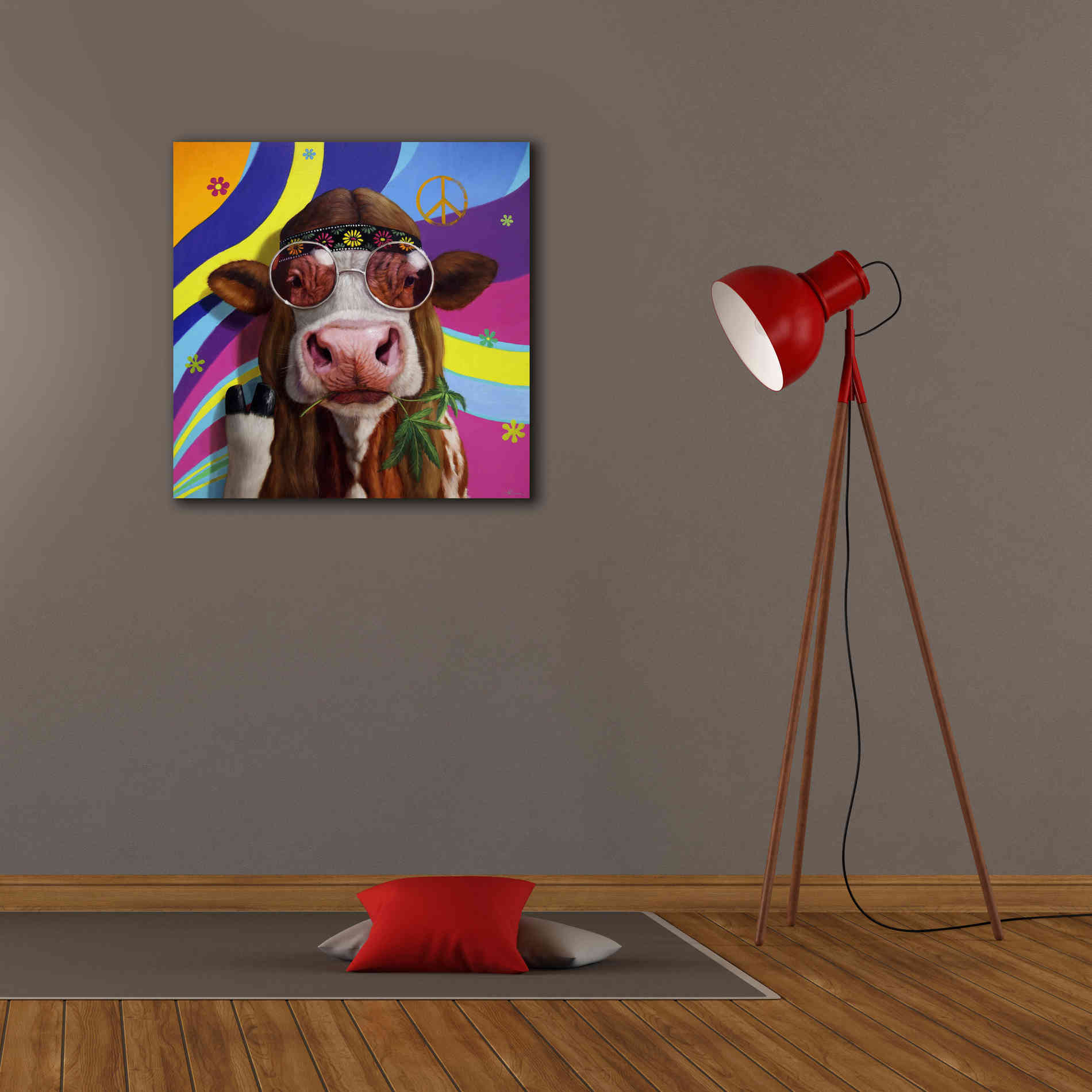 'Grass Fed' by Lucia Heffernan, Canvas Wall Art,26x26