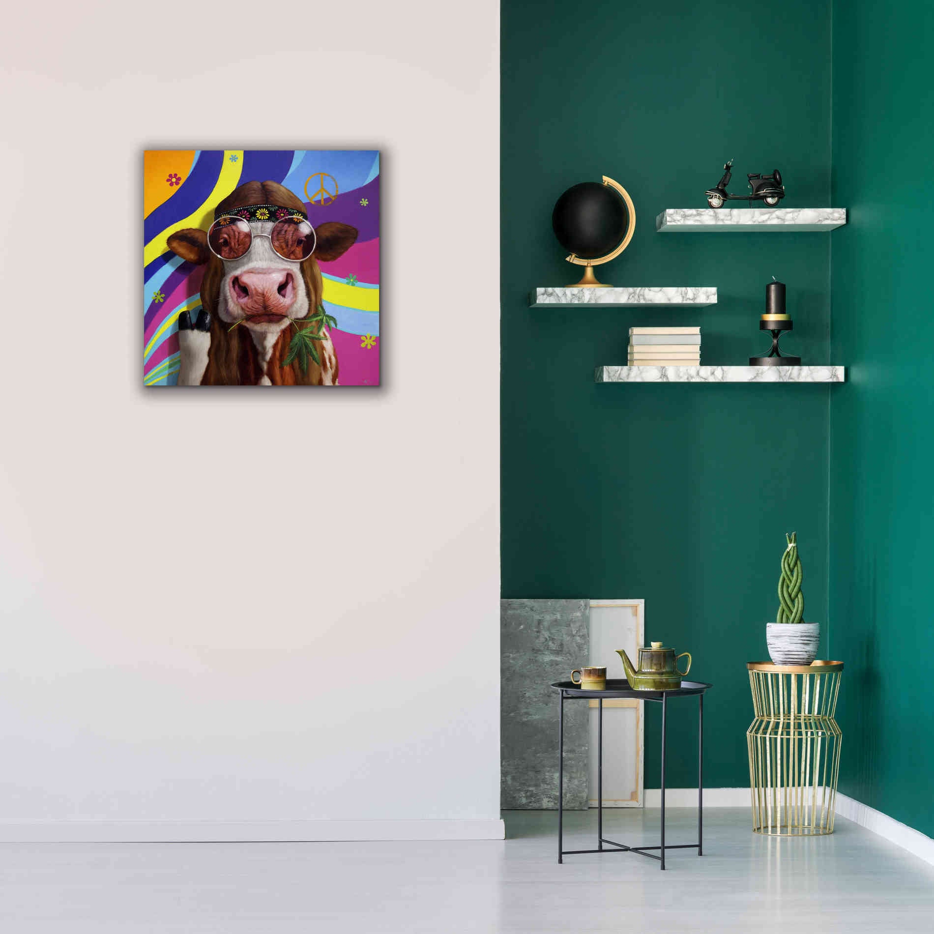 'Grass Fed' by Lucia Heffernan, Canvas Wall Art,26x26