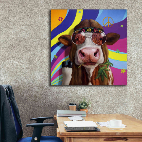 Image of 'Grass Fed' by Lucia Heffernan, Canvas Wall Art,37x37