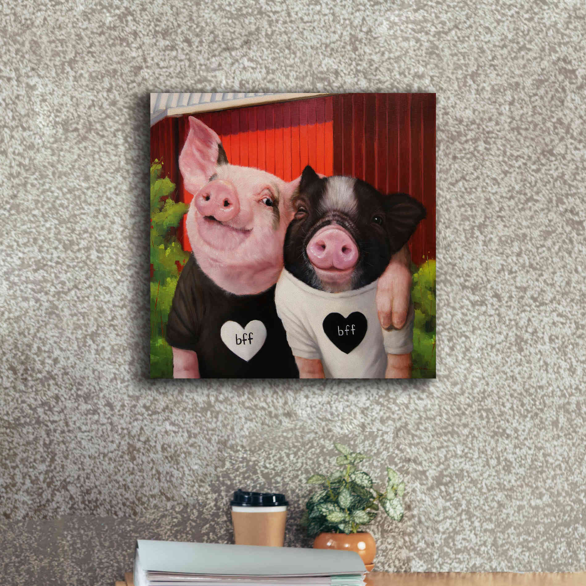 'BFF' by Lucia Heffernan, Canvas Wall Art,18x18