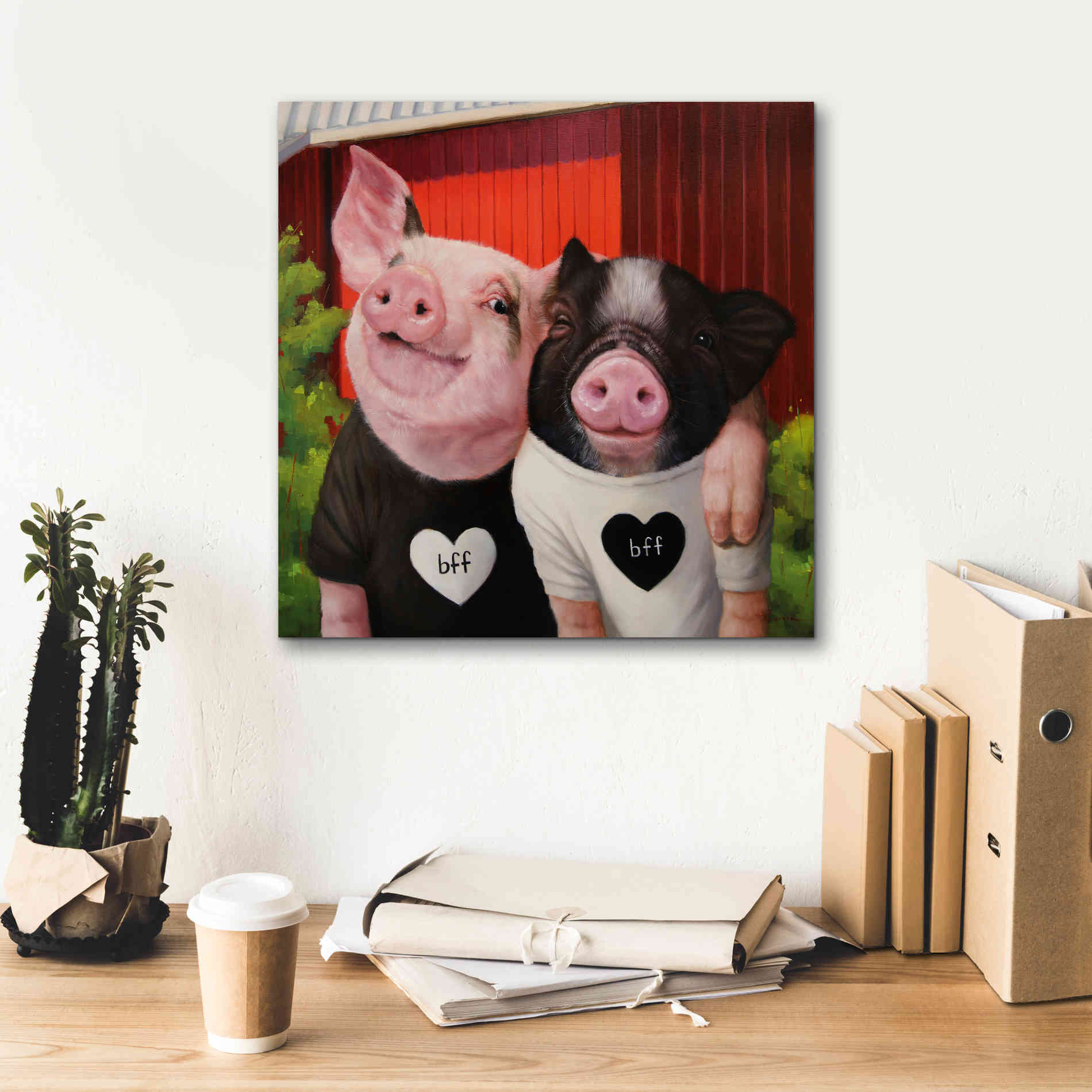 'BFF' by Lucia Heffernan, Canvas Wall Art,18x18