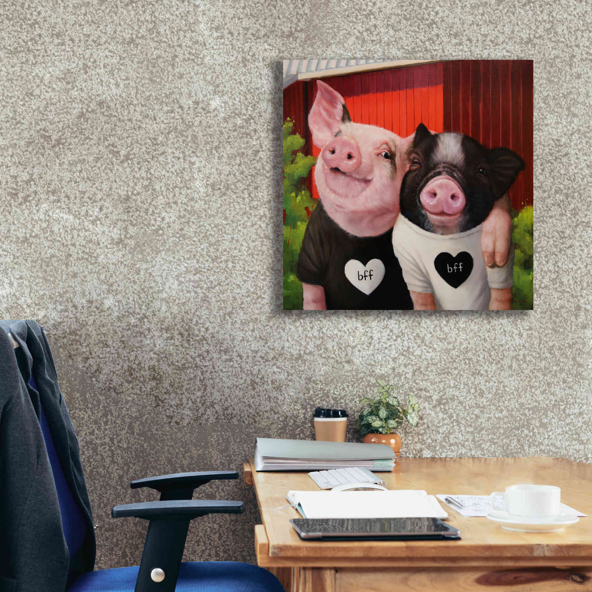 'BFF' by Lucia Heffernan, Canvas Wall Art,26x26