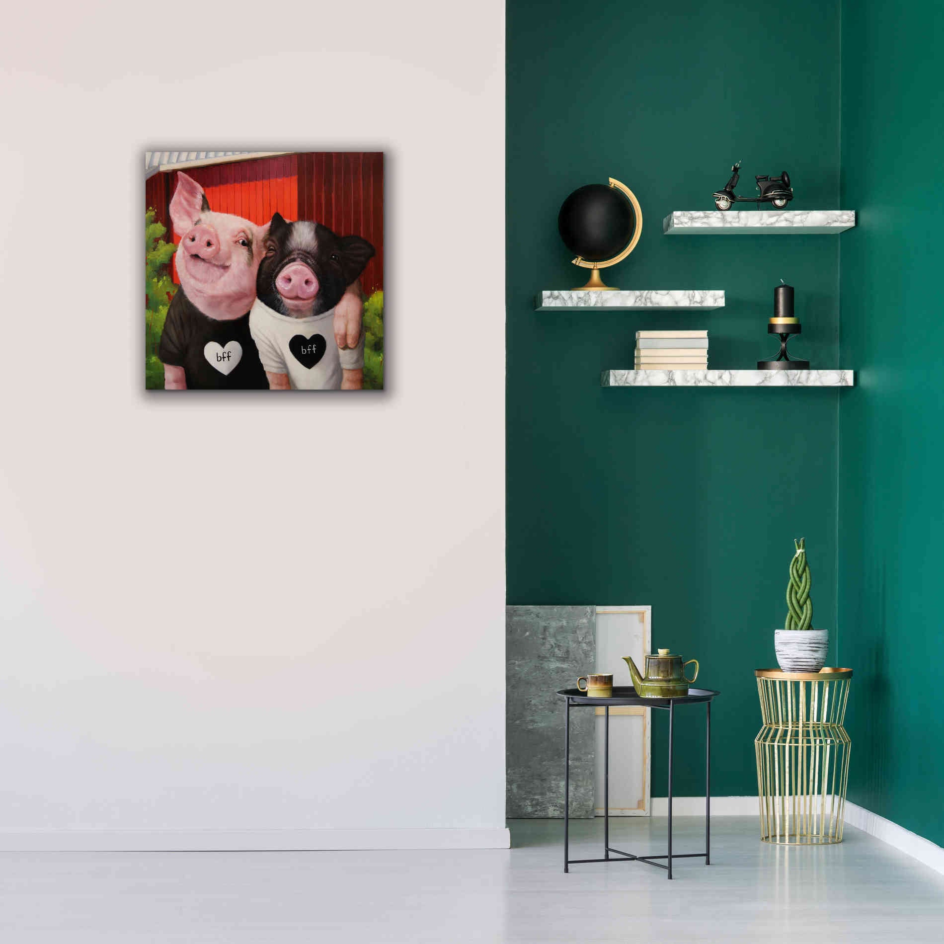 'BFF' by Lucia Heffernan, Canvas Wall Art,26x26