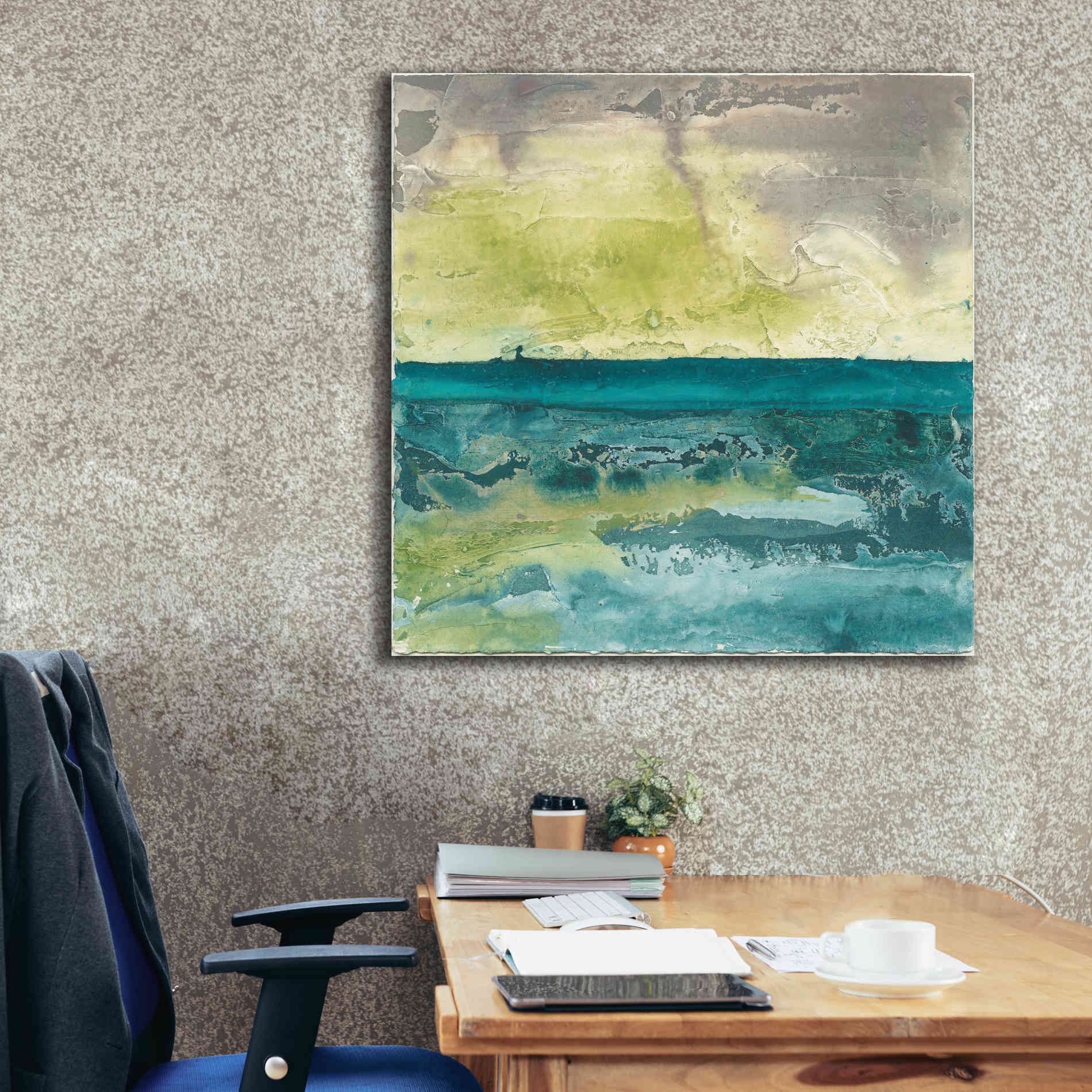 'Beyond The Horizon I' by Chris Paschke, Canvas Wall Art,37 x 37