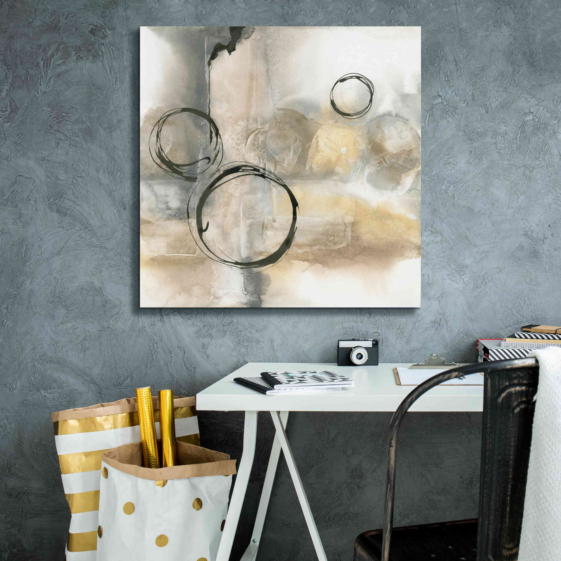'Full Circle I' by Chris Paschke, Canvas Wall Art,26 x 26