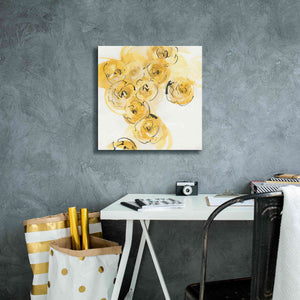 'Yellow Roses Anew I' by Chris Paschke, Canvas Wall Art,18 x 18