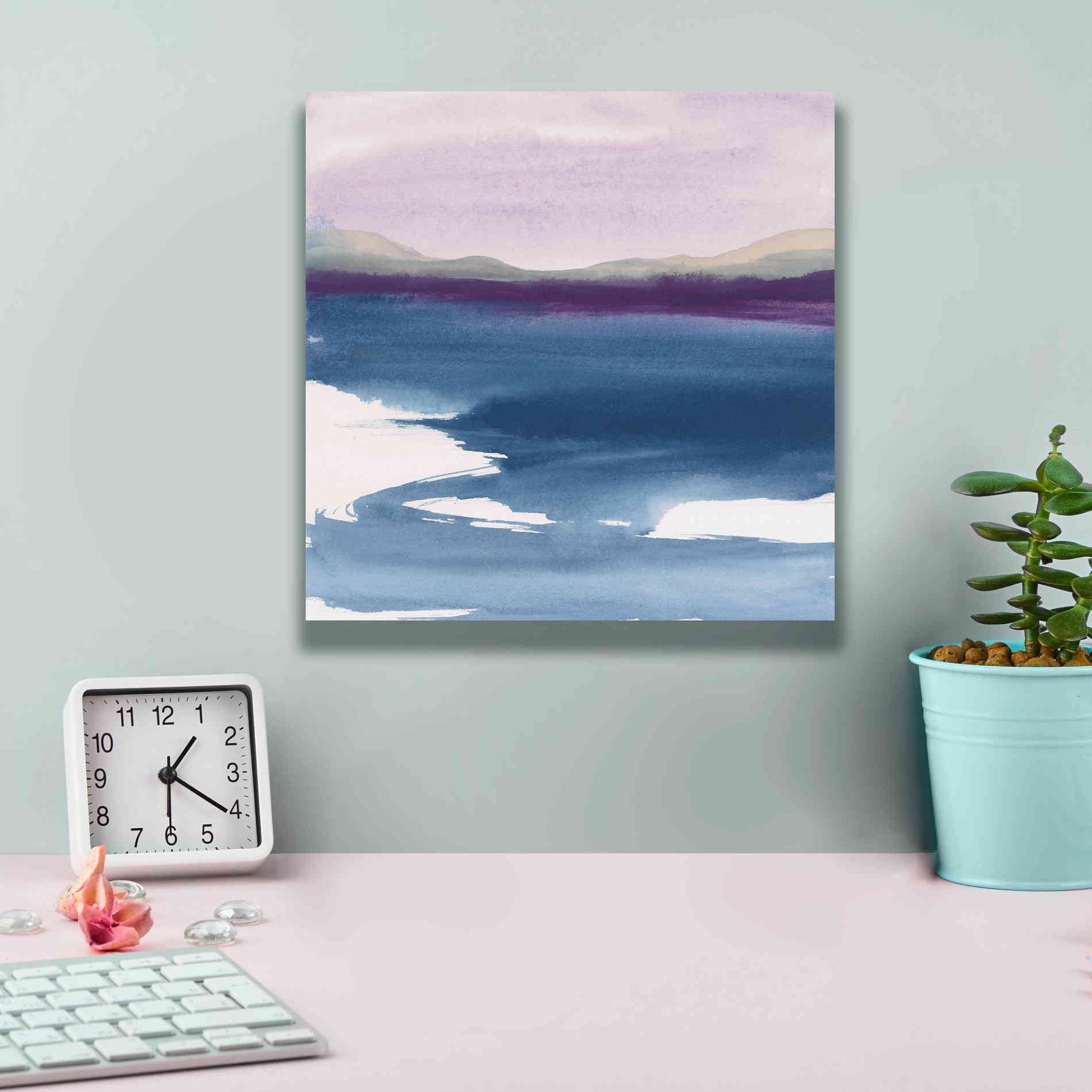 'Plum Glow I' by Chris Paschke, Canvas Wall Art,12 x 12