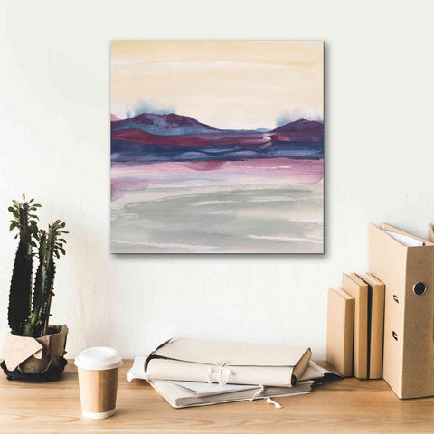 Image of 'Purple Rock Dawn I' by Chris Paschke, Canvas Wall Art,18 x 18