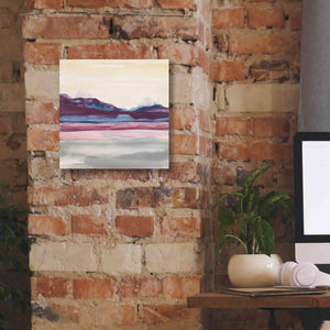 'Purple Rock Dawn II' by Chris Paschke, Canvas Wall Art,12 x 12