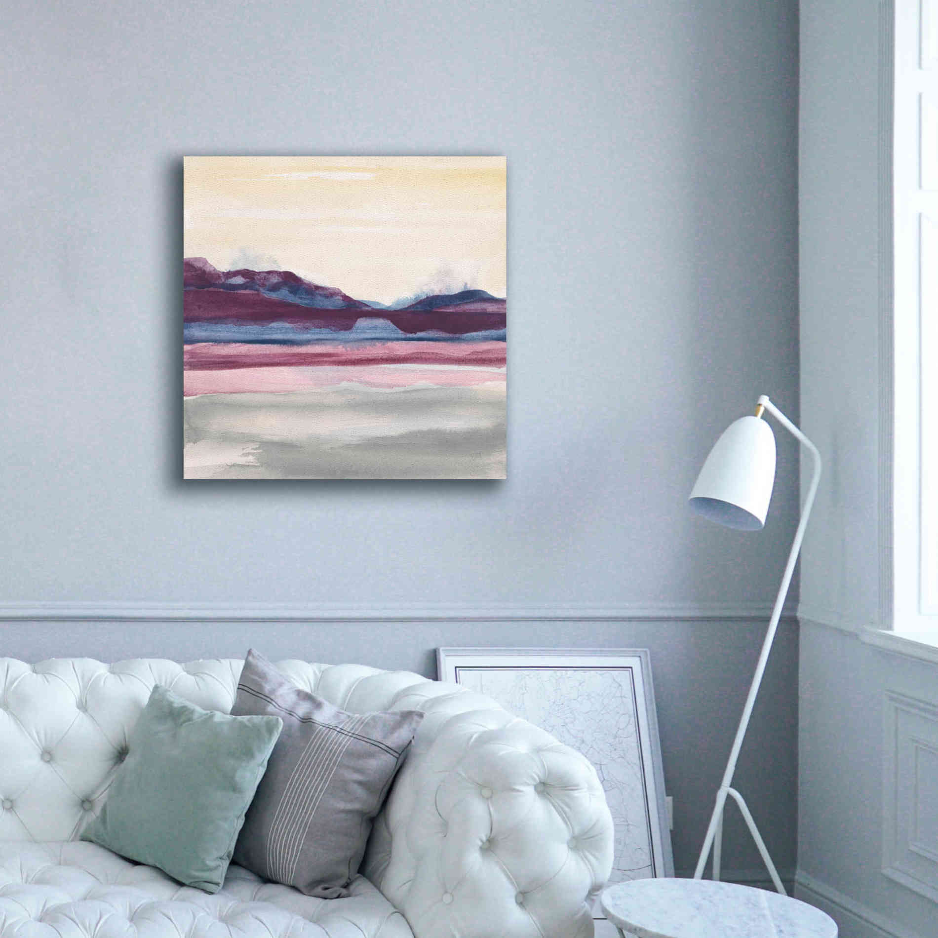 'Purple Rock Dawn II' by Chris Paschke, Canvas Wall Art,37 x 37