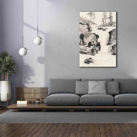 Image of 'Sumi Waterfall II' by Chris Paschke, Canvas Wall Art,40 x 60