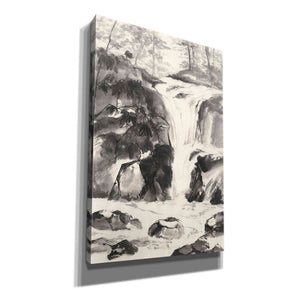 'Sumi Waterfall IV' by Chris Paschke, Canvas Wall Art