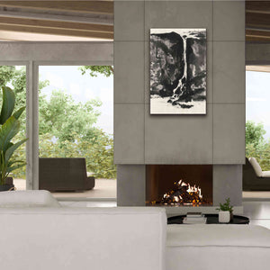'Sumi Waterfall View II' by Chris Paschke, Canvas Wall Art,26 x 40