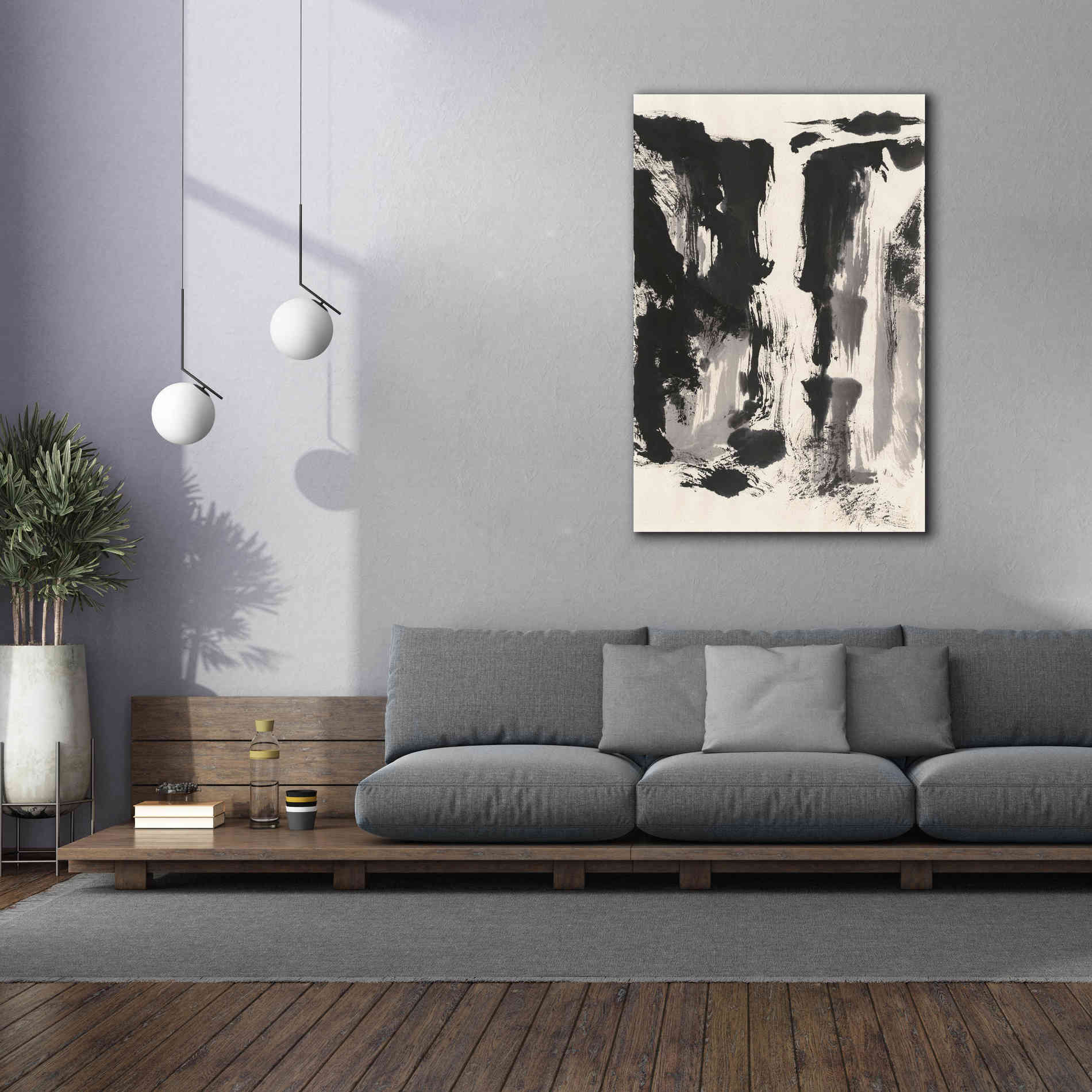 'Sumi Waterfall View IV' by Chris Paschke, Canvas Wall Art,40 x 60