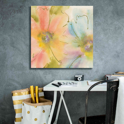Image of 'Rainbow Cosmos I' by Chris Paschke, Canvas Wall Art,26 x 26