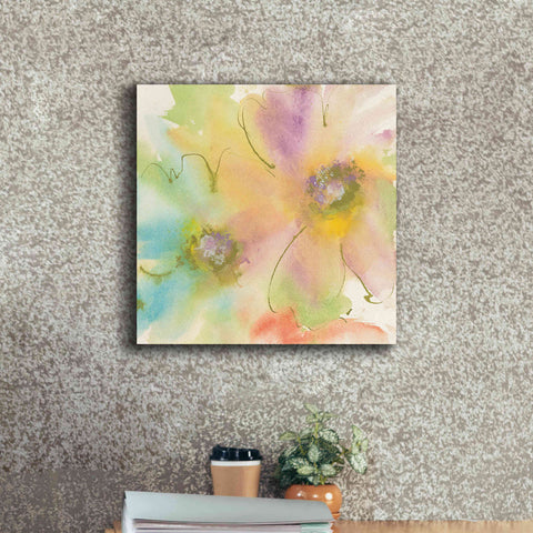 Image of 'Rainbow Cosmos II' by Chris Paschke, Canvas Wall Art,18 x 18