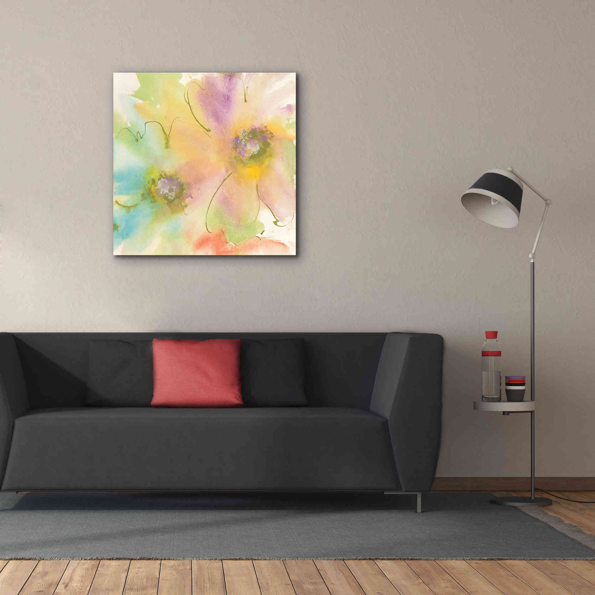'Rainbow Cosmos II' by Chris Paschke, Canvas Wall Art,37 x 37