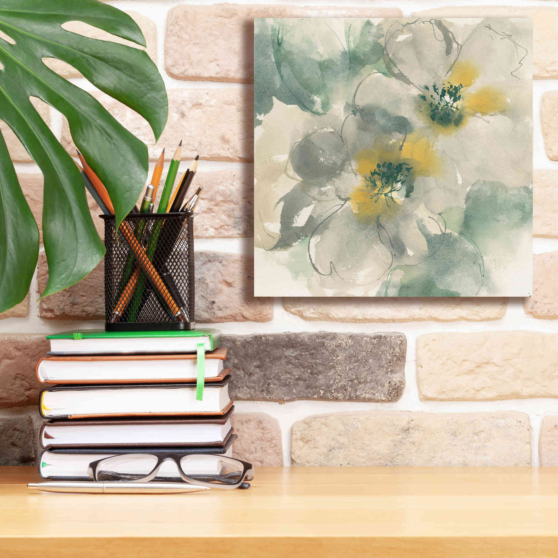 'Silver Quince I' by Chris Paschke, Canvas Wall Art,12 x 12