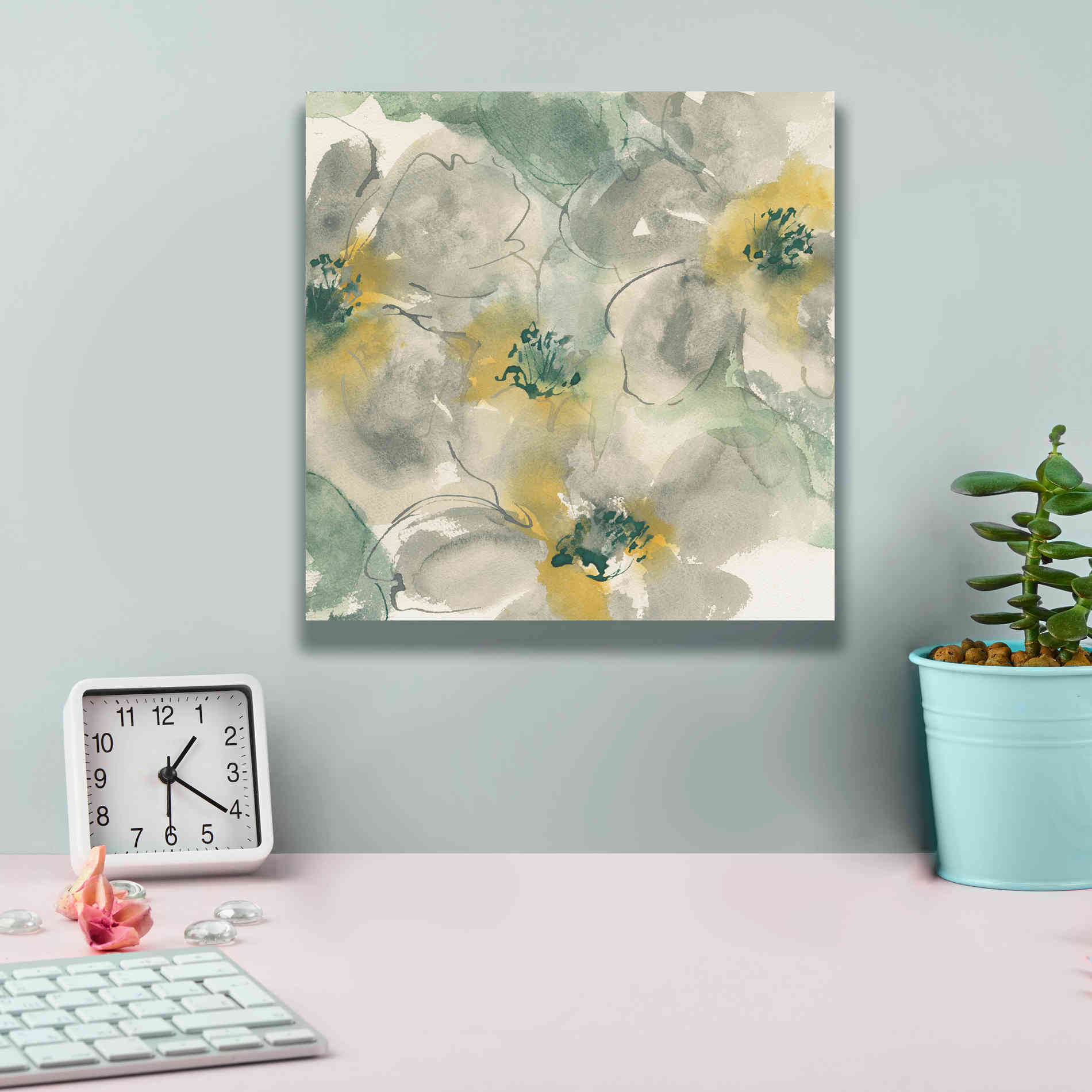 'Silver Quince II' by Chris Paschke, Canvas Wall Art,12 x 12