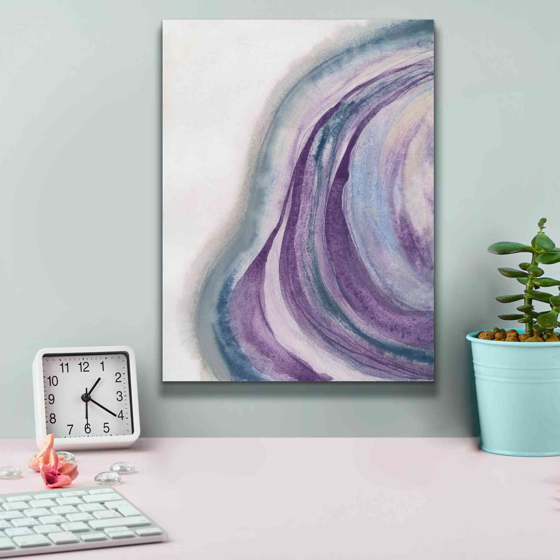 'Watercolor Geode I' by Chris Paschke, Canvas Wall Art,12 x 16
