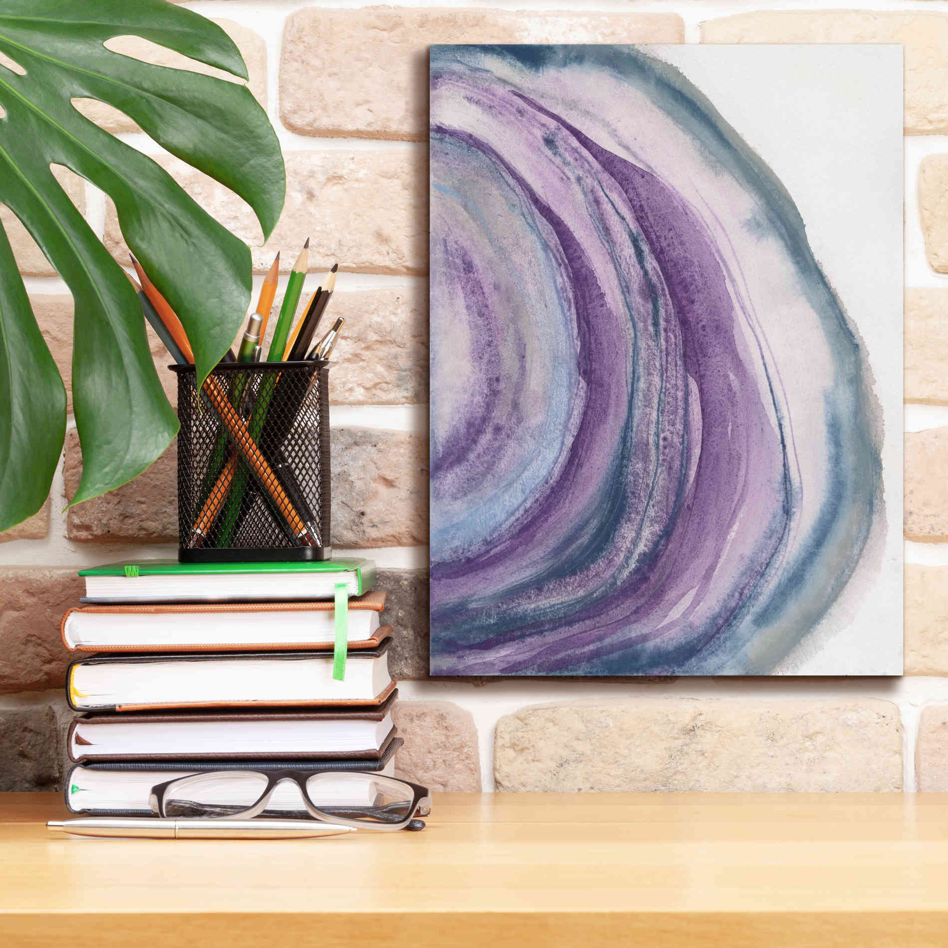 'Watercolor Geode II' by Chris Paschke, Canvas Wall Art,12 x 16