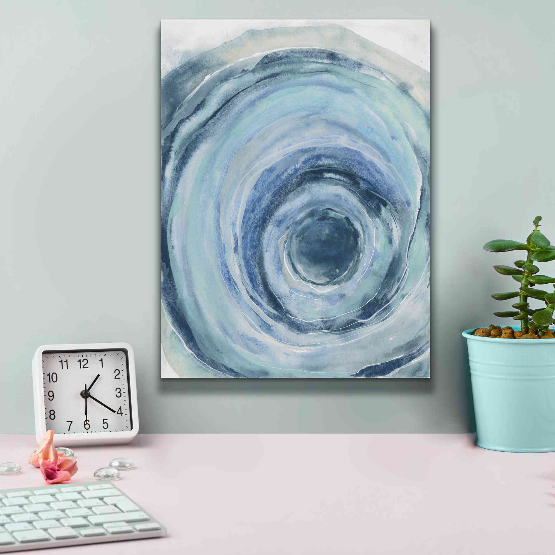 'Watercolor Geode IX' by Chris Paschke, Canvas Wall Art,12 x 16