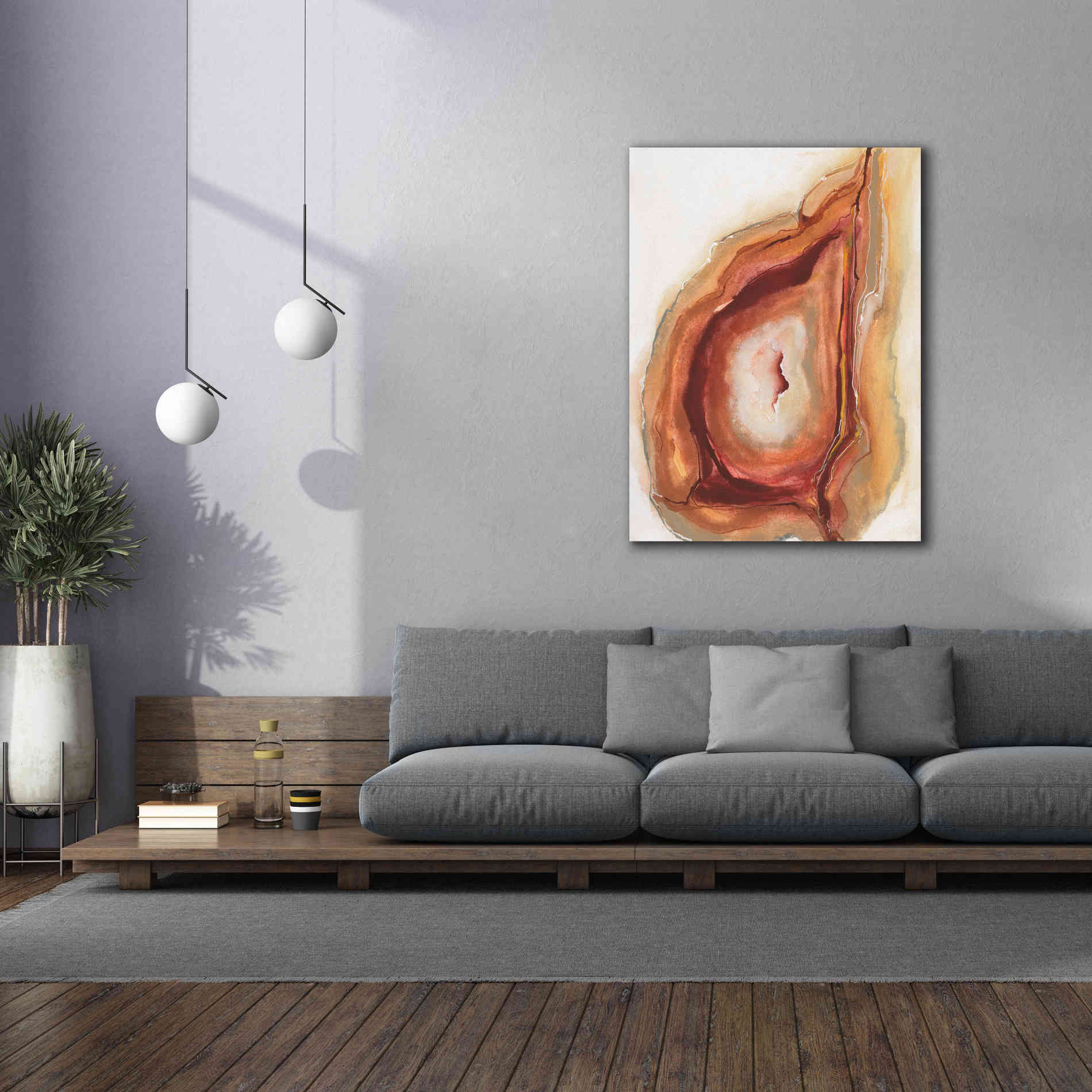 'Watercolor Geode V' by Chris Paschke, Canvas Wall Art,40 x 54